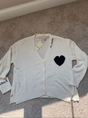 Oversized fashion cardigan Je T’ Aime